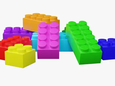 Kids Toys - Blocks 3D model