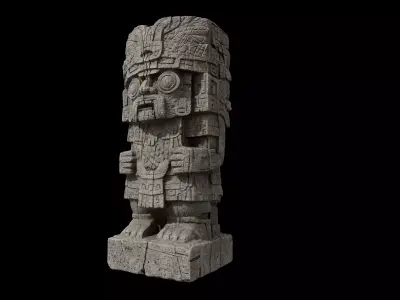 Aztec Tlaloc 3D model