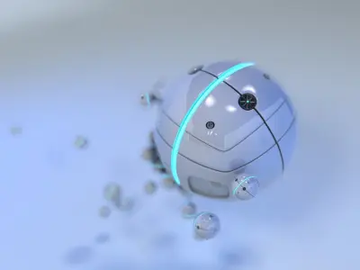 robotic sphere Free 3D model