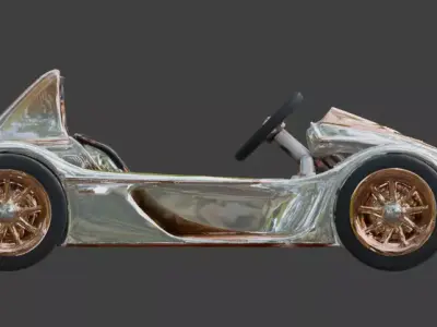 Luxury Racing Go Kart 3D Model Low-poly 3D model