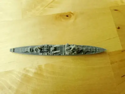 British Crown Colony Class Cruiser Warship 3D print model