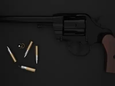 Colt model 1903 US ARMY revolver 3D model