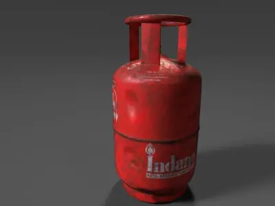 Gas Cylinder Free 3D model buy