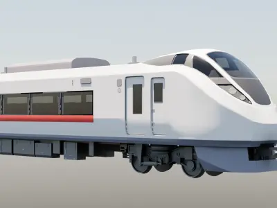 JR E657 Trainset 3D model