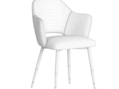 Eva Carver Dining Chair Coco Republic 3D model