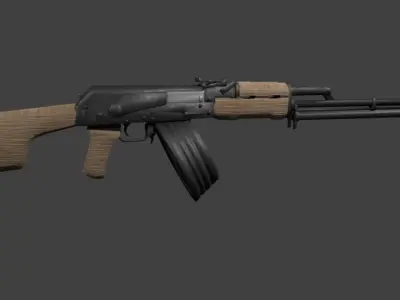 RPK-RPD ak - rifle Low-poly 3D model