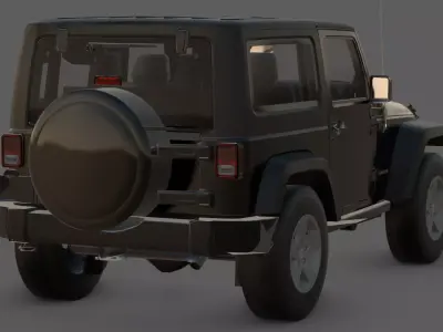 2007 Jeep Wrangler Rubicon 3D Model  The Ultimate Off-Road Legen Low-poly 3D model