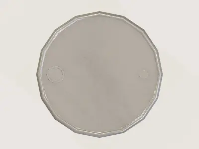 Oil Drum 00 Low-poly 3D model