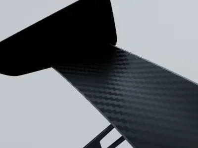 Simple Spoiler Car  Free 3D model