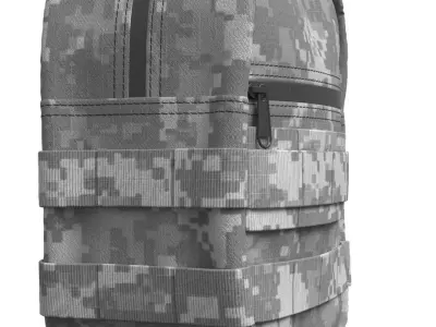 Military Tactical Utility Pouch v2 - Marvelous Designer 3D model