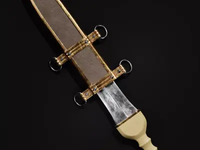 Pugio - Roman Dagger Low-poly 3D model