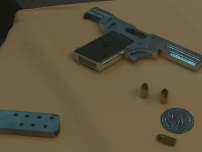 Kolibri gun 3D model