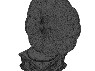 Vintage Gramophone 3D Model Low-poly 3D model