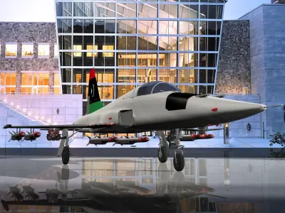 Libyan Aircraft F-5E Tiger 3 III 3D model