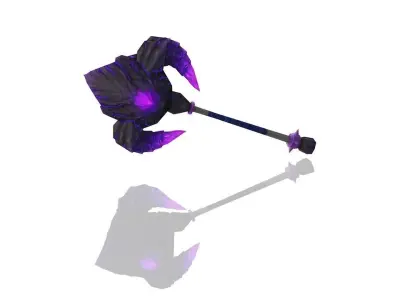 Volcano King Hammer Low-poly 3D model