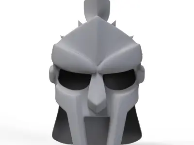 Gladiator Helmet - Sculpted 3D print model