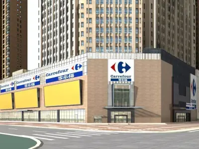 Commercial Building 3D model 59