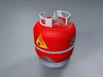 Gas Tank Free low-poly 3D model