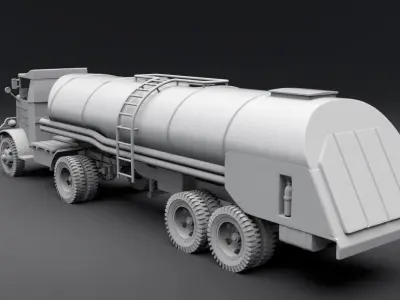 Autocar U7144T Scale model 3D print model