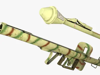 Panzerfaust WW2 Low-poly 3D model