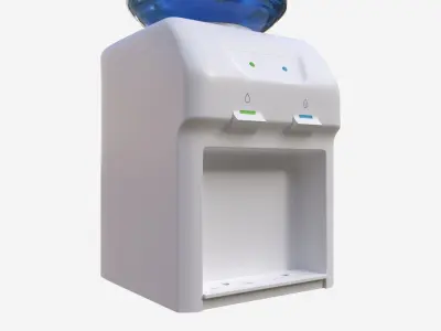 Top Load Small Table Water Dispenser 01 3D model