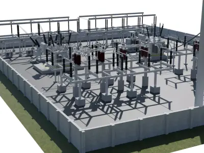 Substation  3D model