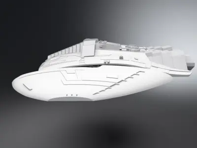 Cylon Raider Blood and Chrome Scale 3D print model