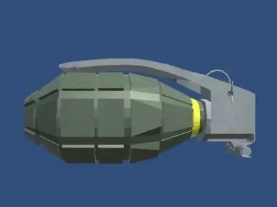 MK2 Grenade  Free low-poly 3D model