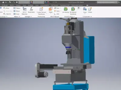 Column Mill Master 3d model 3D model
