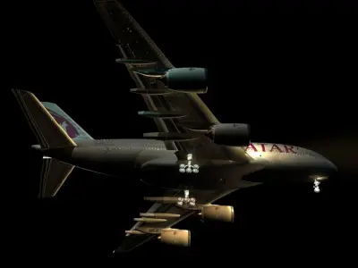 qatar aircraft 3d model 3D model