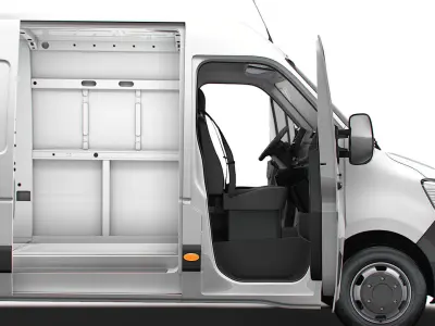 Renault Master Van L4H2 HQInterior 2023 3D model