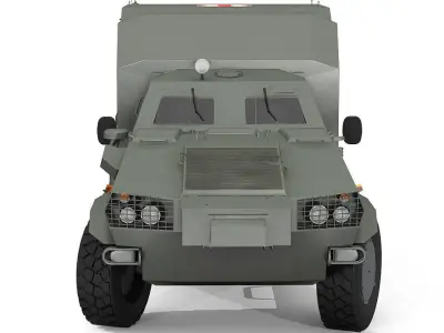 Ambulance vehicle 3D model
