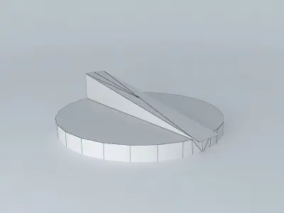 Steel pie chart Free 3D model