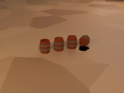 BarreLs low-poly preview pack Free low-poly 3D model