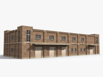 12  Factory Collection Low-poly 3D model 3D Model Pack purchase