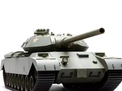 Camouflage Tank model pack Low-poly 3D model