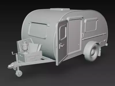 CARAVANA FAMILIAR GRAN ESTILO 12 3D print model