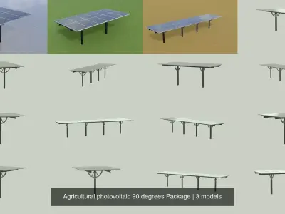 Agricultural photovoltaic 90 degrees Package