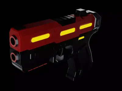 Cyberpunk Gun FX3 Free low-poly 3D model