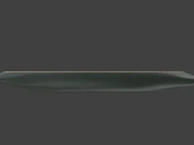 Traditional Canoe 3D model