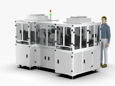 Automatic Storage Tray Sorter for Glass White Chip Detection   3D model