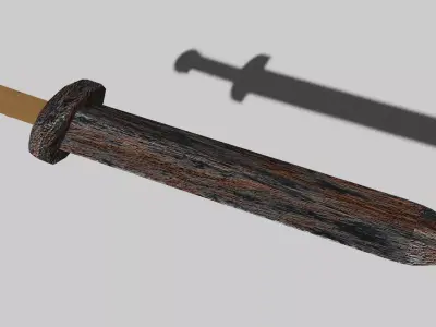 Rusty Sword Low-poly 3D model purchase