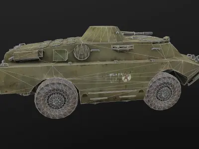 BRDM-2 Low-poly 3D model