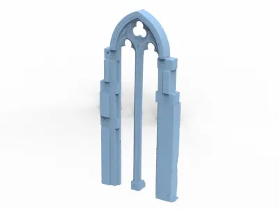 Aslan Stone table Ruins 4 versions  3D model