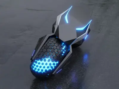 Robot Motorcycle 3D model