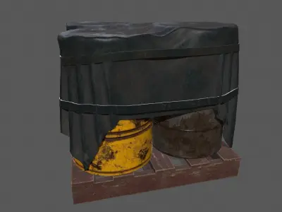 Military Material  Low-poly 3D model