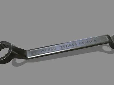 wrench Low-poly 3D model 35