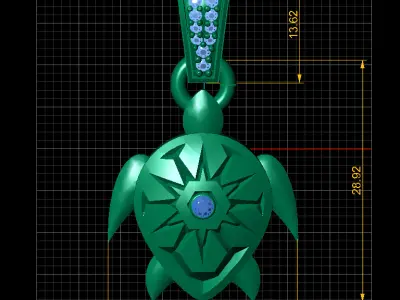 TUTTLE INSECT PENDANT 3D PRINTABLE MODEL 3D print model