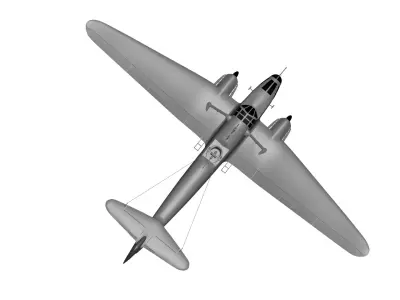 Focke-Wulf Fw 58 Weihe 3D model