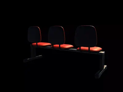 Longarina chair 03 3D model